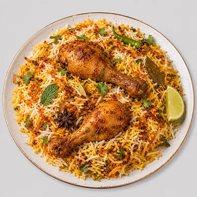 Chicken Dum Biryani at Raj Bhog Hanoi