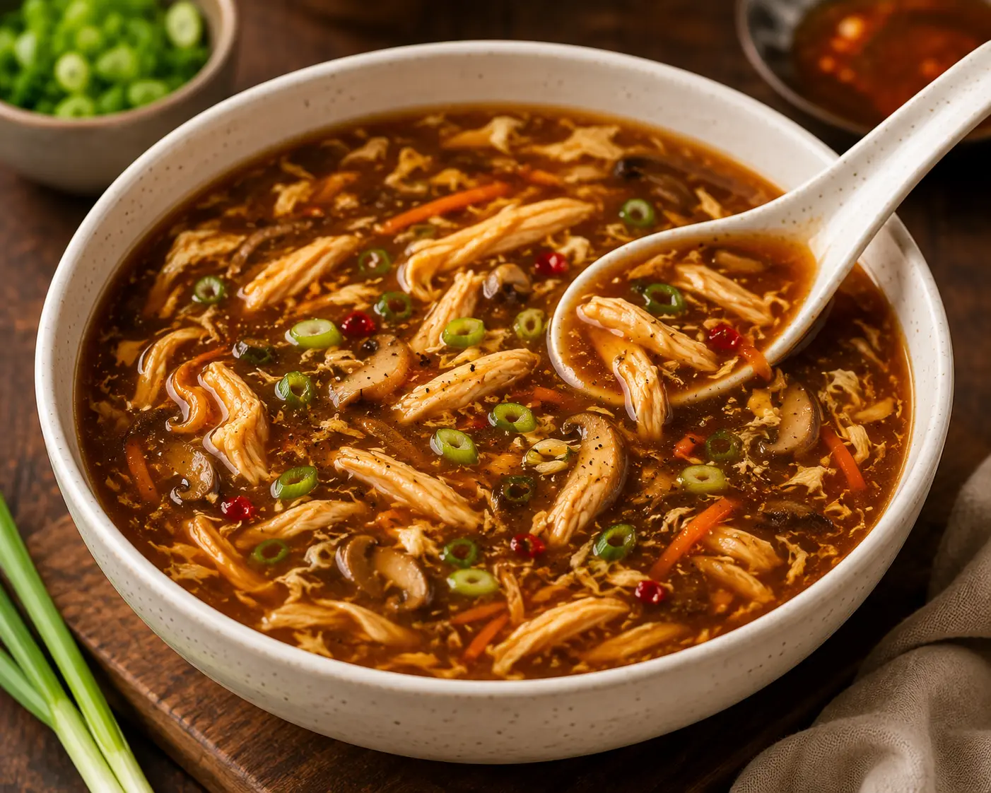 Chicken Hot & Sour Soup at Raj Bhog Hanoi